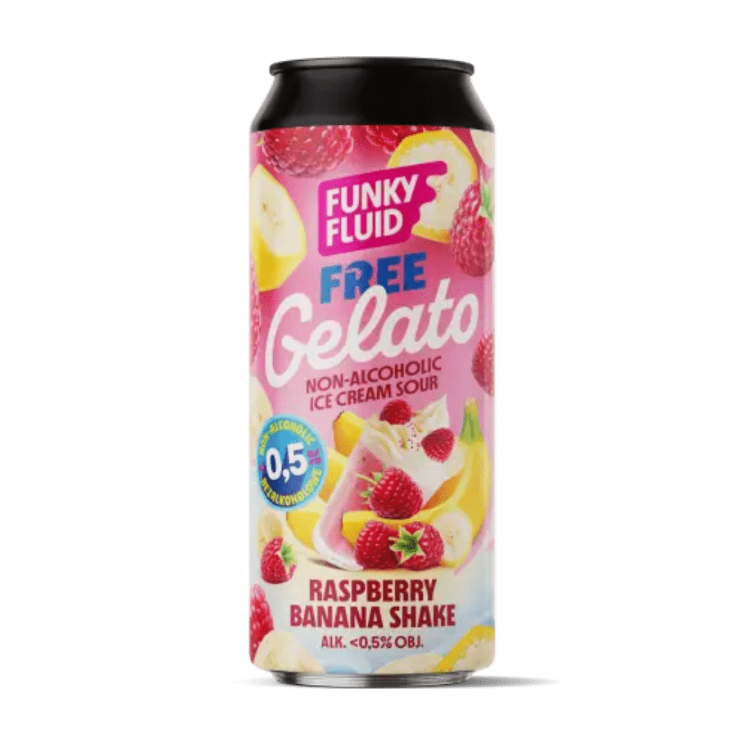 Free Gelato: Raspberry & Banana Shake
