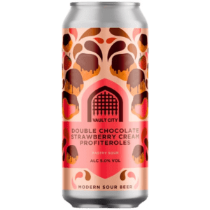 Double Chocolate Strawberry Cream Profiteroles